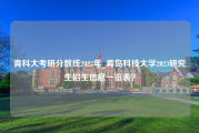 青科大考研分数线2023年_青岛科技大学2023研究生招生信息一览表？