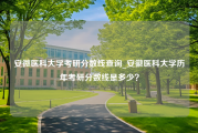 安微医科大学考研分数线查询_安徽医科大学历年考研分数线是多少？