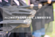 2023上财经济学院考研分数线_上海财经大学分数线2023