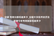 安徽 考研分数线是多少_安徽大学技术经济及管理今年考研国家线是多少