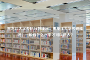 黑龙江大学考研分数线2023_黑龙江大学考研难吗？一般要什么水平才可以进入？