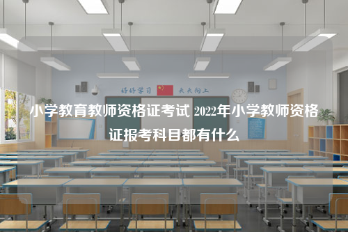 小学教育教师资格证考试 2022年小学教师资格证报考科目都有什么